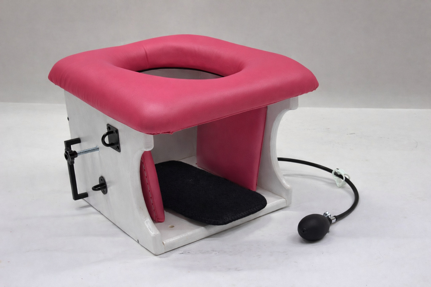 Smotherbox Queening Throne – Luxury Sensory Control BDSM Chair (White)