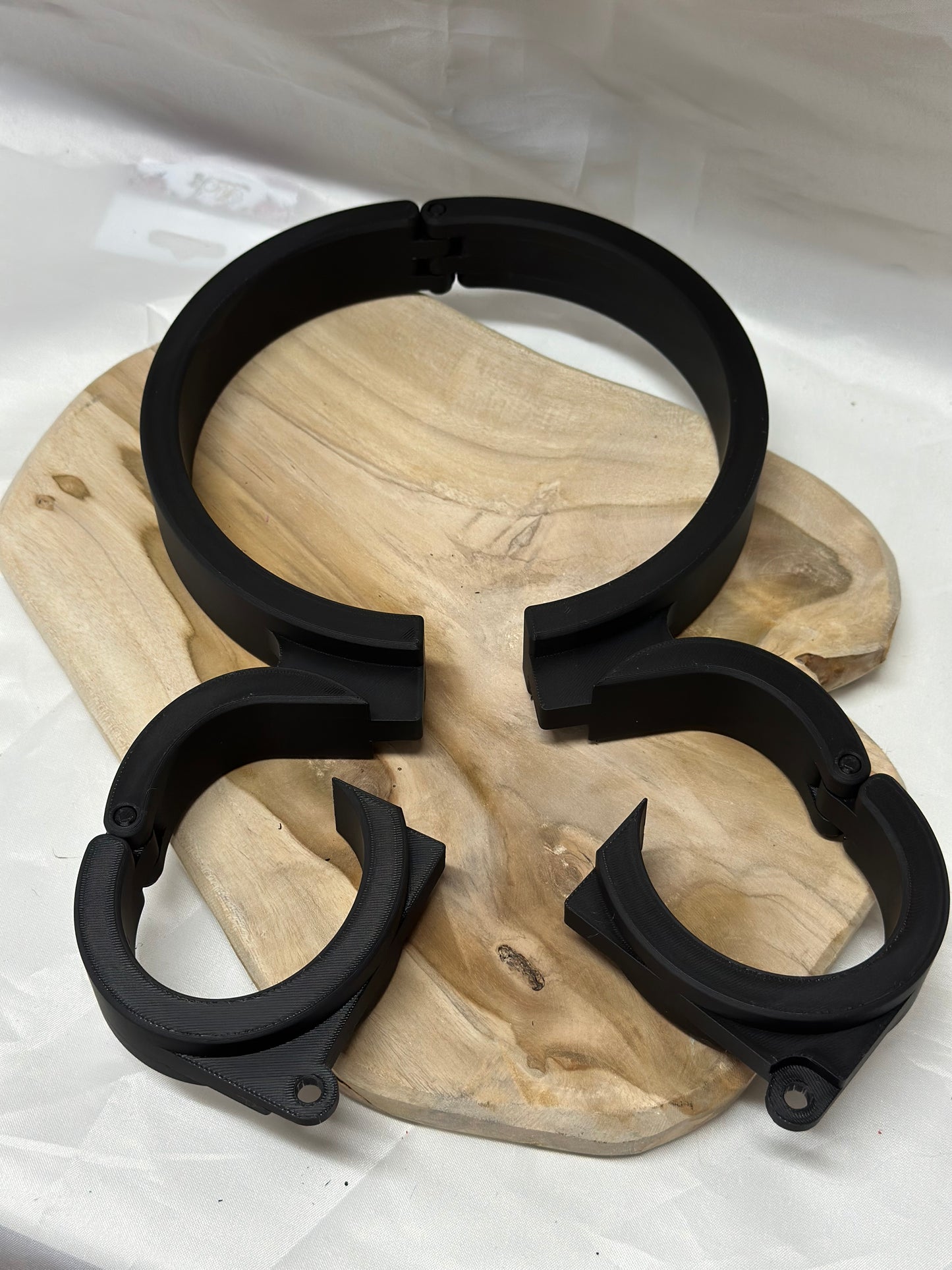 BDSM Rigid Fiddle – Reverse Neck & Wrist Restraint Pillory | Self-Bondage Device | Fetish Cuffs for Kinky Restraint Play