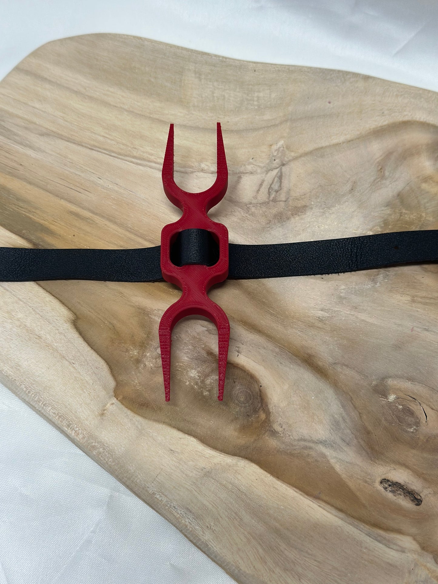 BDSM Heretic Fork – 3D Printed Torture Collar with Faux Leather Strap | Medieval Fetish Restraint for Roleplay & Dungeon Play