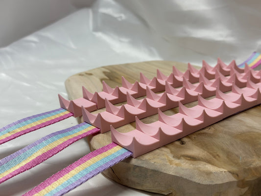 Self-punishment cilicium belt with three intensity levels: hard, brutal, merciless