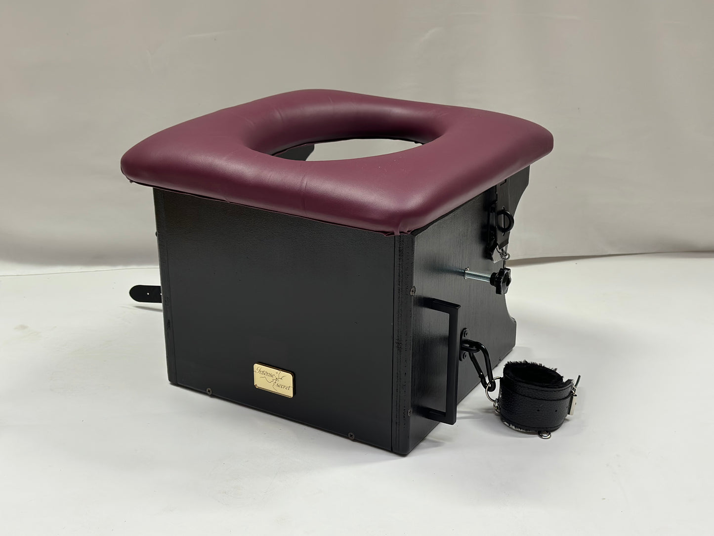 Black Smotherbox Queening Chair – Adjustable Sensory Deprivation BDSM Furniture