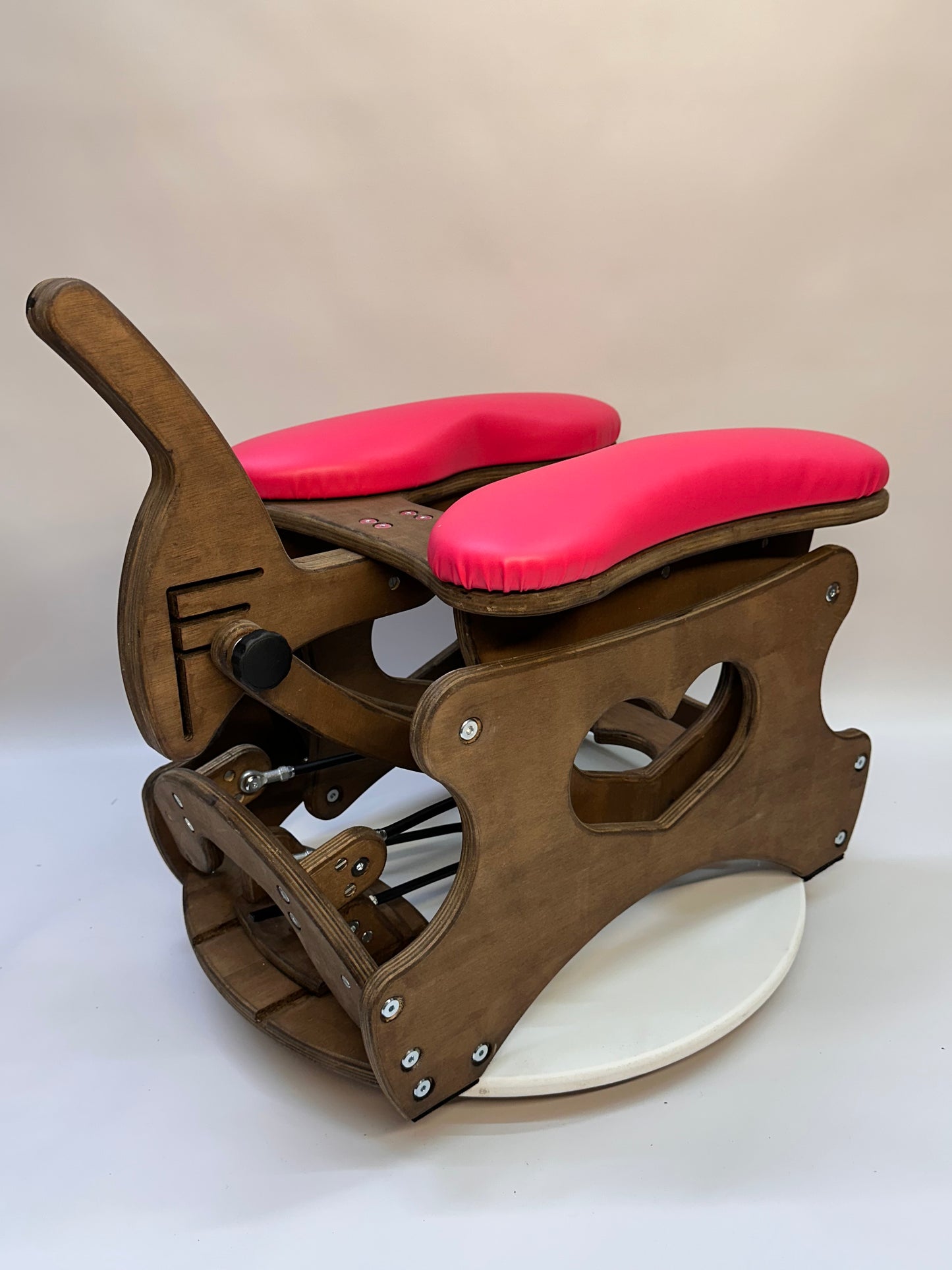 Brown - Hot pink Intense Secret Luxury rocking chair – adjustable and versatile. For solo or couple play