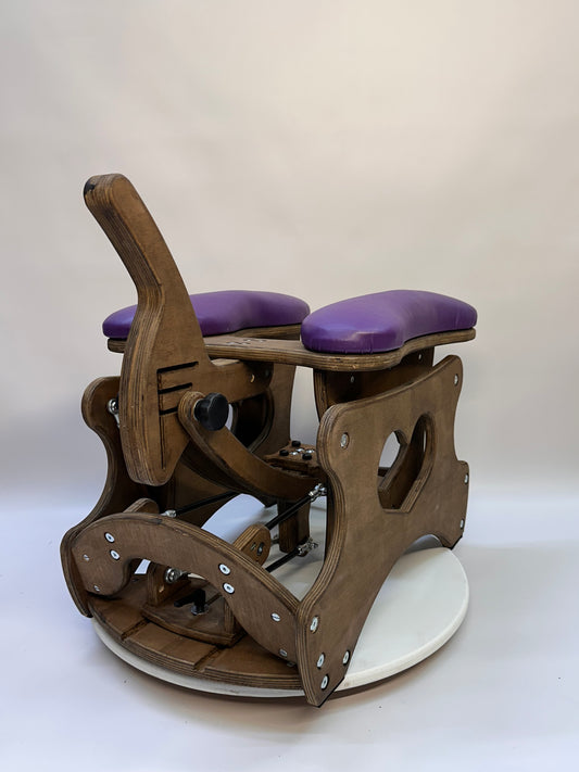 Intense Rocker – Luxury Adjustable BDSM Chair (Brown/Purple)