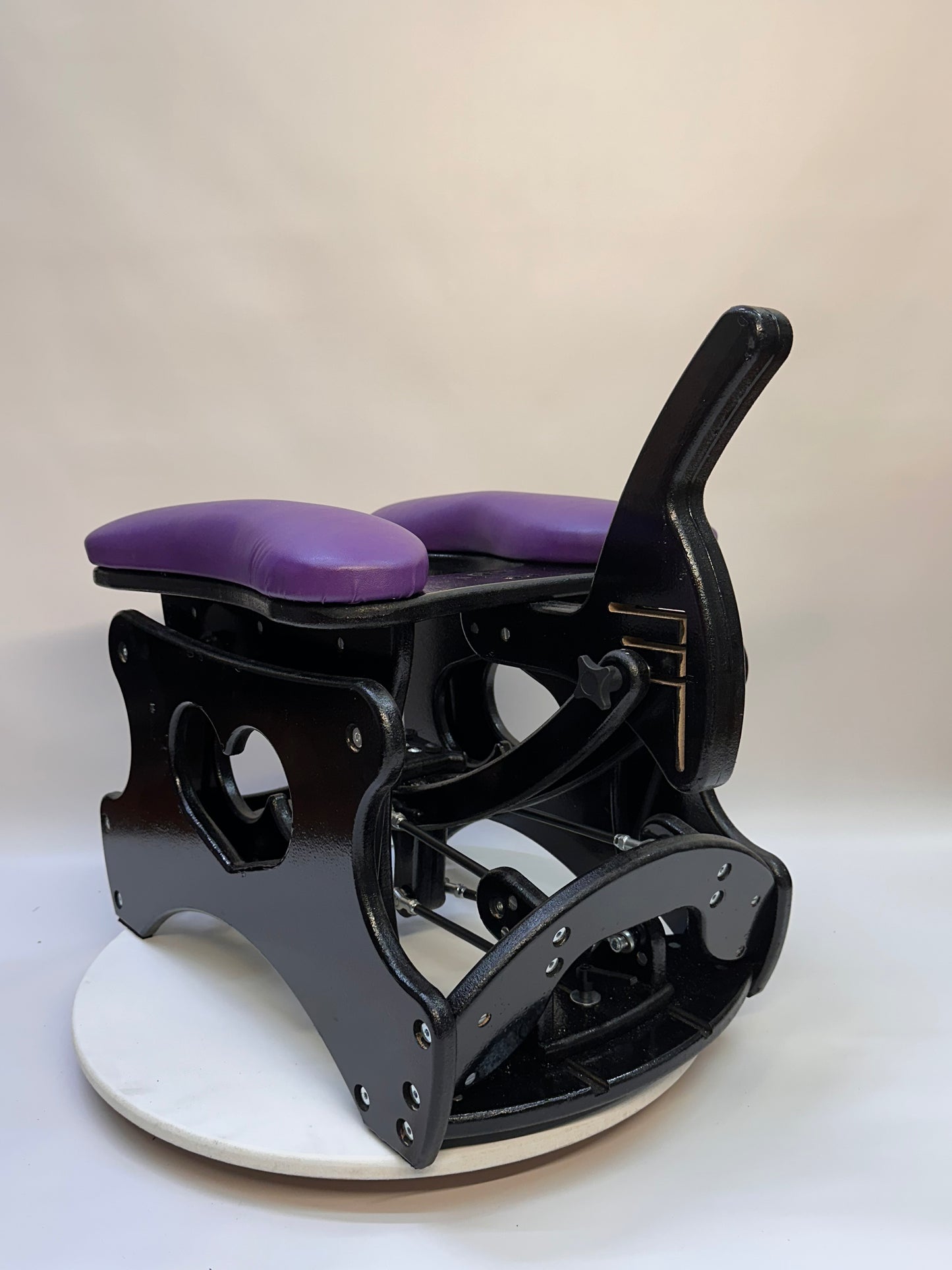 Black - Purple Intense Rocker Sex Chair – Adjustable BDSM Swing Chair | Vibrating & Versatile