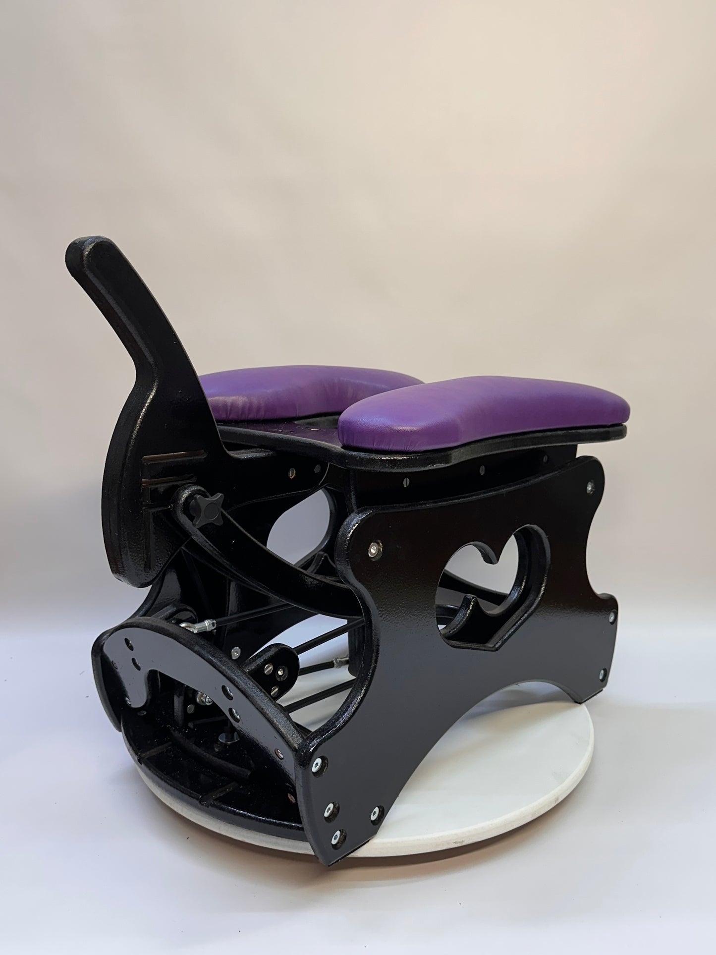 Black - Purple Intense Rocker Sex Chair – Adjustable BDSM Swing Chair | Vibrating & Versatile