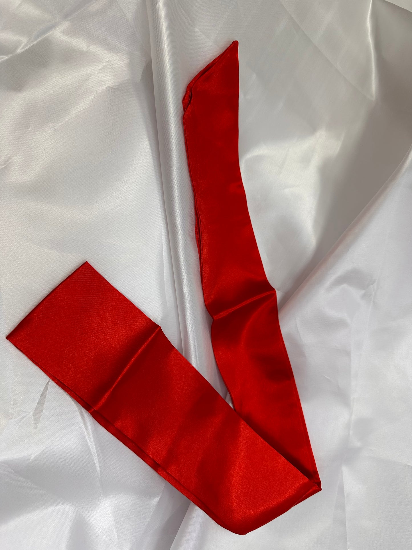 Red Luxury Silk Blindfold – Soft, Sensual & Comfortable for Sleep & Sensory Play
