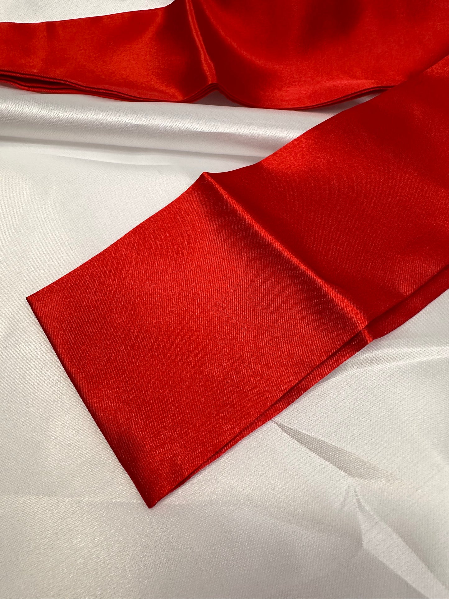 Red Luxury Silk Blindfold – Soft, Sensual & Comfortable for Sleep & Sensory Play