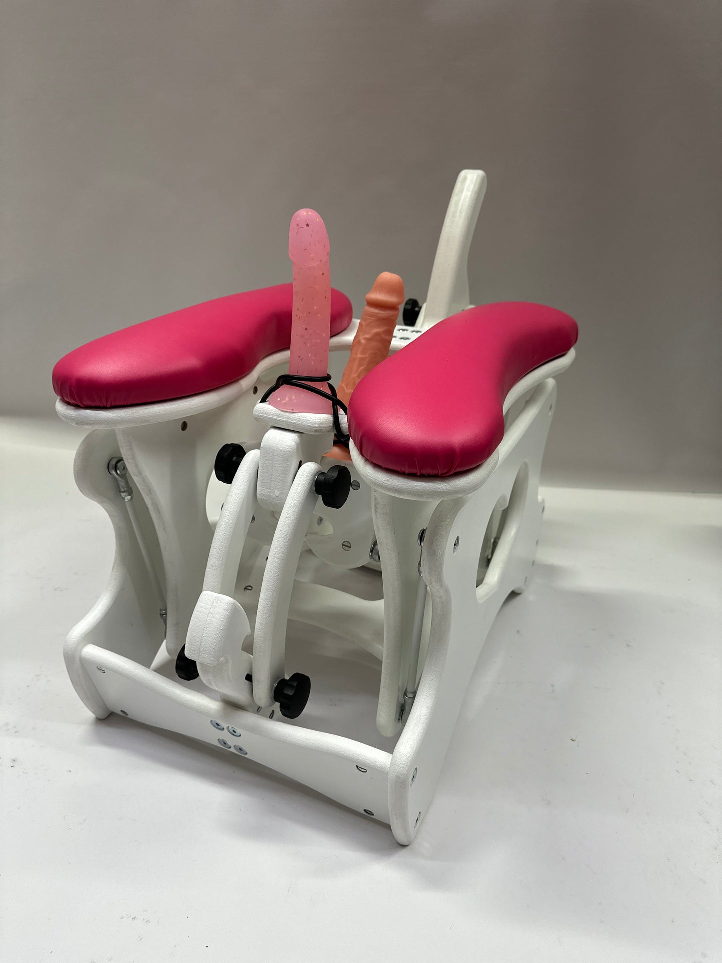 White - hot pink Intense Secret Luxury DP Double Rocking Chair – Adjustable, Versatile, and Affordable for Solo or Couple Play