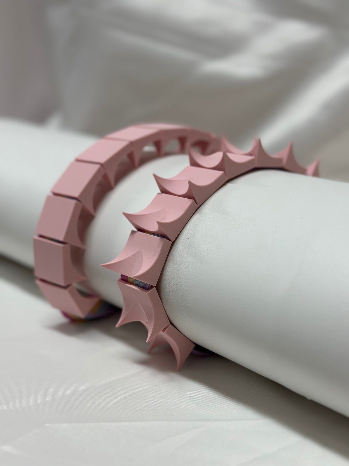 Adjustable cilicium spiked belt with polyester strap and PLA spikes for BDSM discipline play