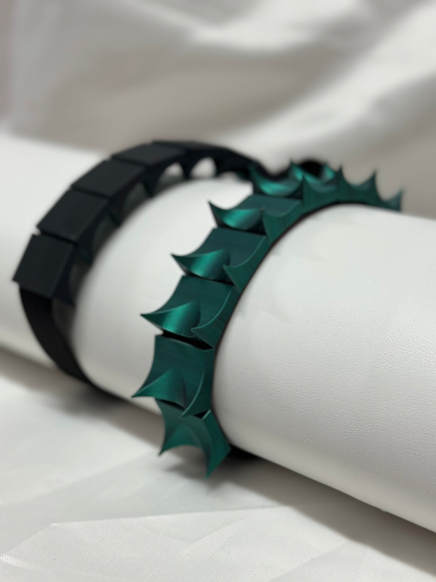 Adjustable cilicium spiked belt with polyester strap and PLA spikes for BDSM discipline play