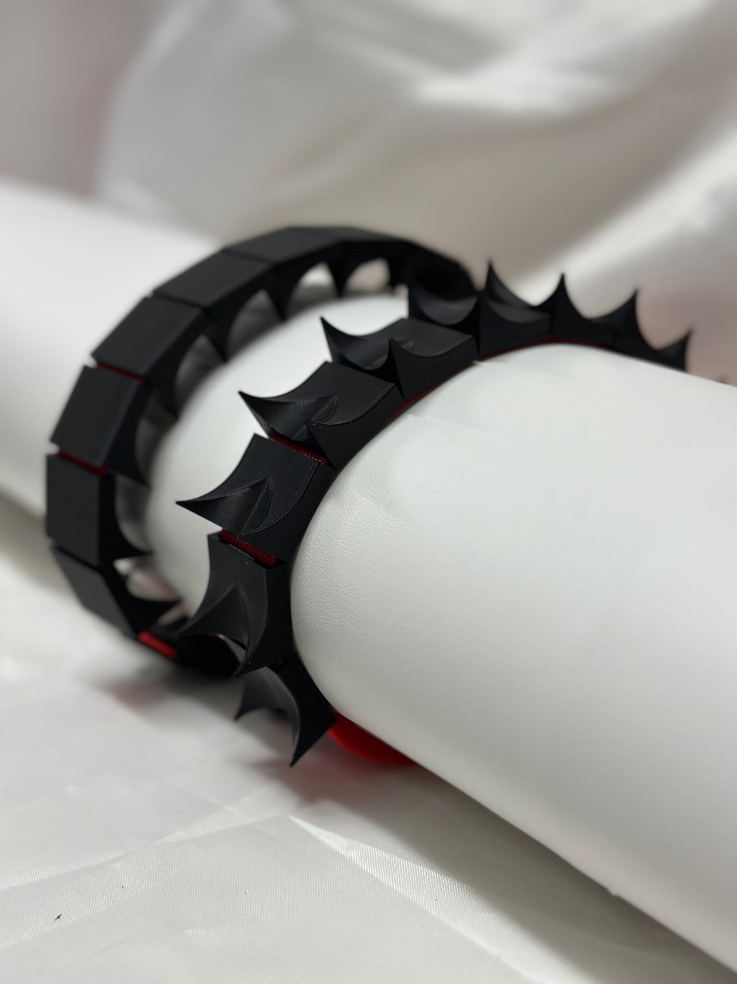 Self-punishment cilicium belt with three intensity levels: hard, brutal, merciless