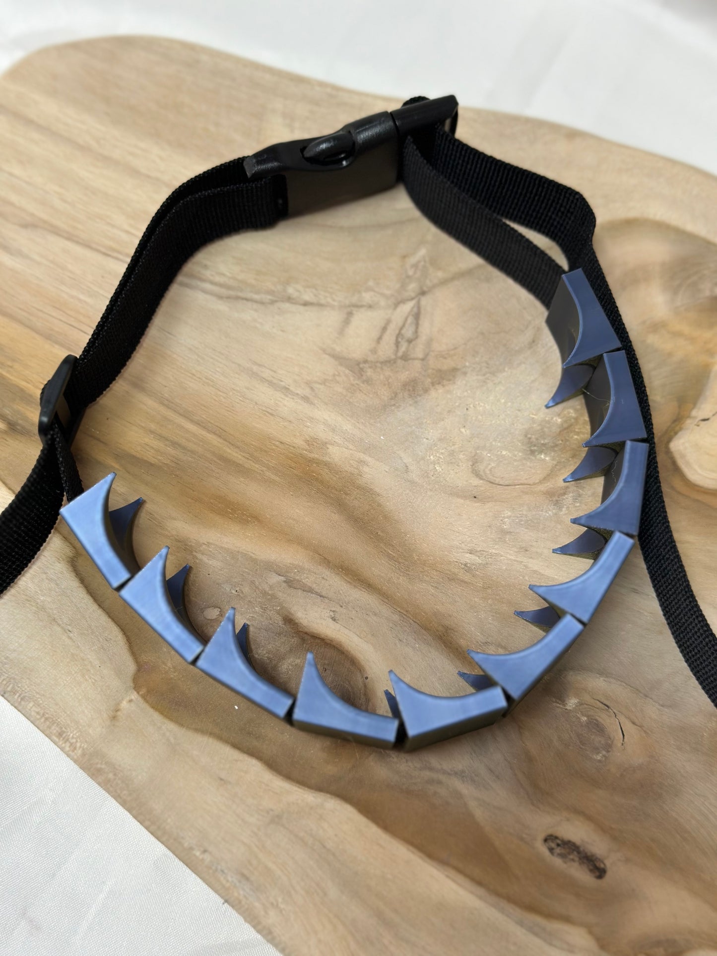 Adjustable cilicium spiked belt with polyester strap and PLA spikes for BDSM discipline play