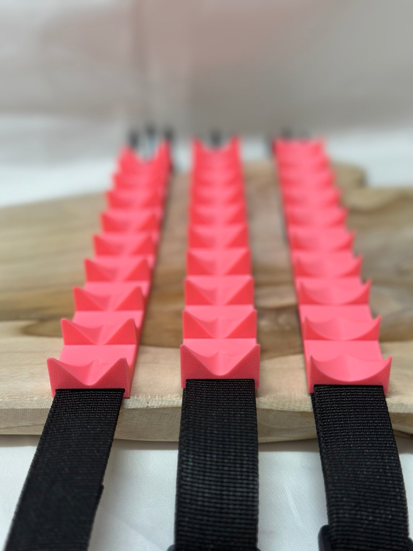 Adjustable cilicium spiked belt with polyester strap and PLA spikes for BDSM discipline play