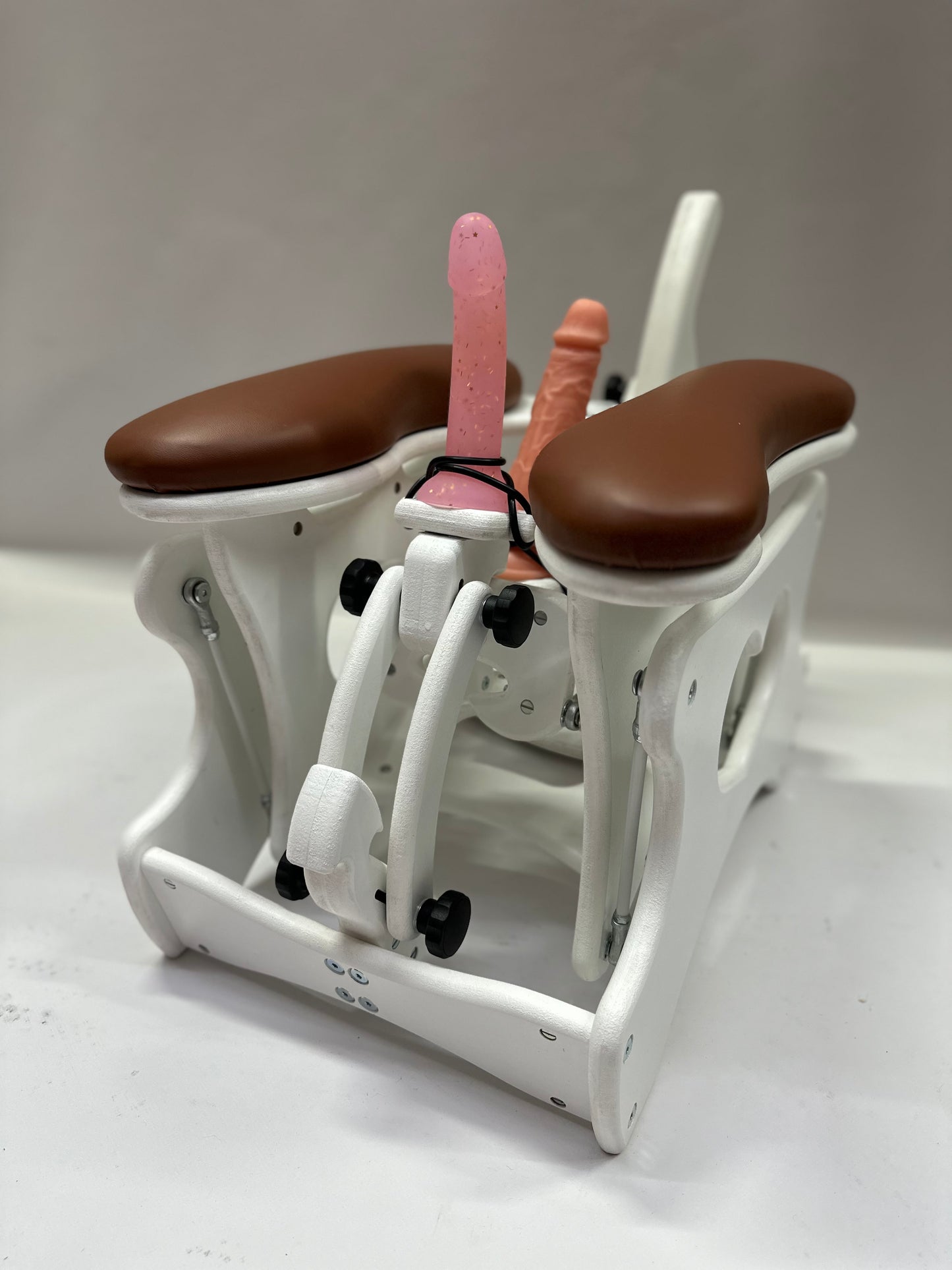 White - cognac Intense Secret Luxury DP Double Rocking Chair – Adjustable, Versatile, and Affordable for Solo or Couple Play