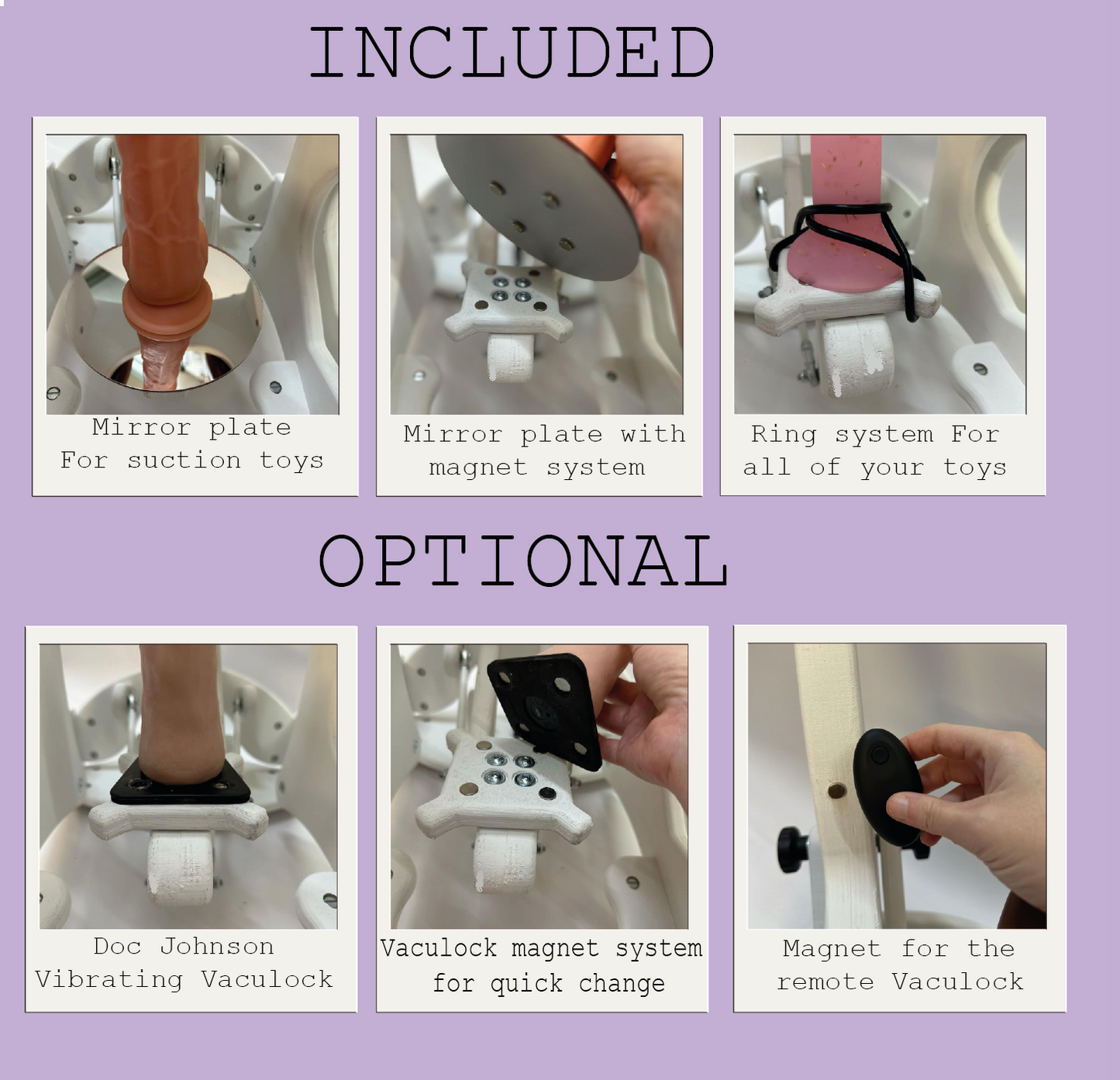 White - black Intense Secret Luxury DP Double Rocking Chair – Adjustable, Versatile, and Affordable for Solo or Couple Play