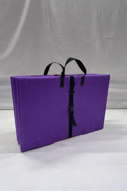 Purple Folding Spanking Bench – Portable Luxury Bondage Bench & Restraint Furniture