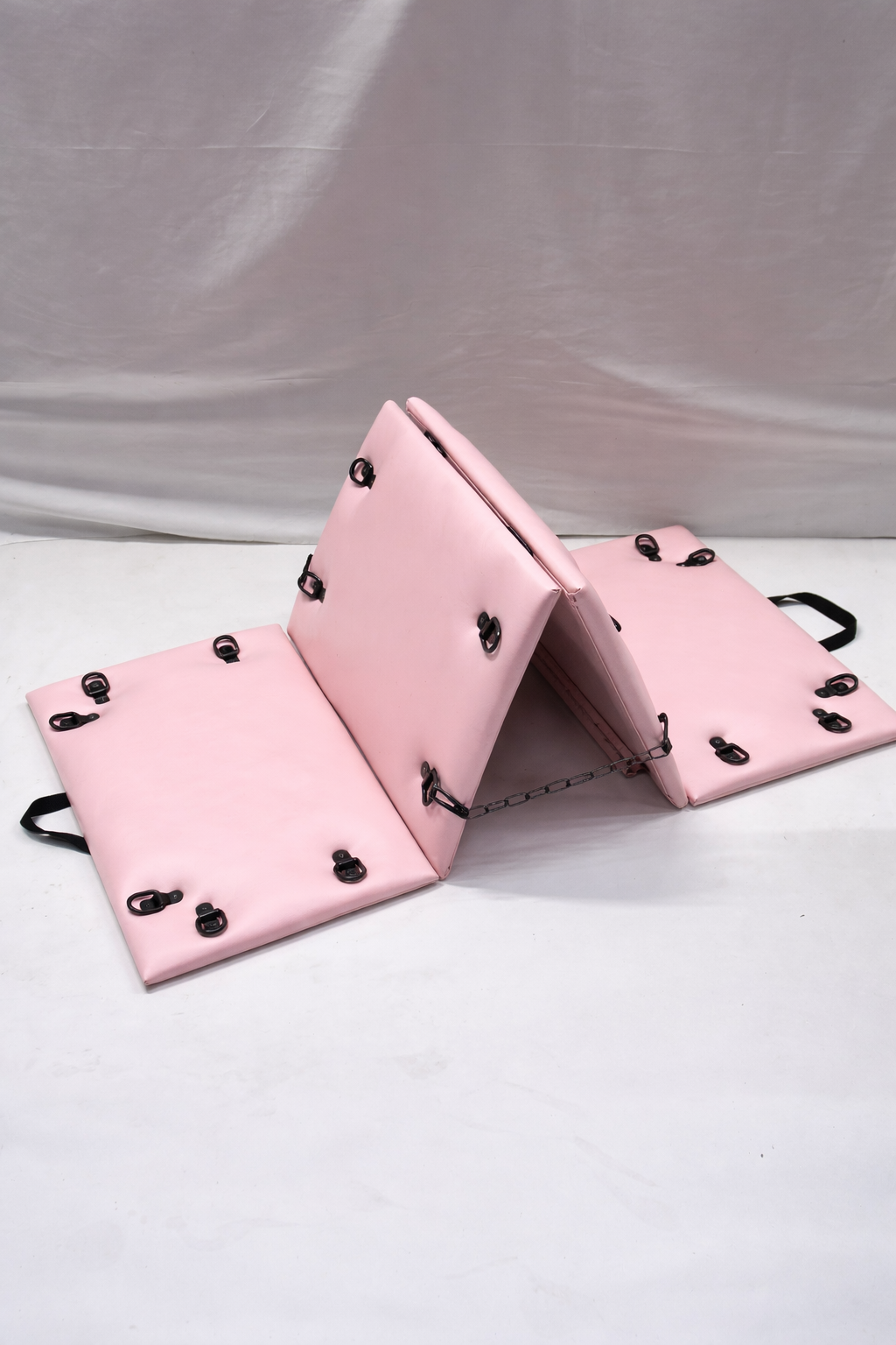 Pink Folding Spanking Bench – Portable Luxury Bondage Bench & Restraint Furniture