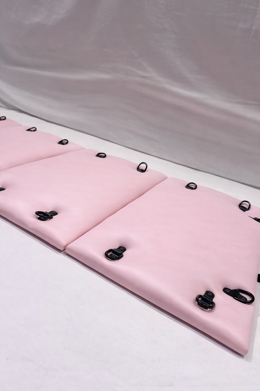 Pink Folding Spanking Bench – Portable Luxury Bondage Bench & Restraint Furniture