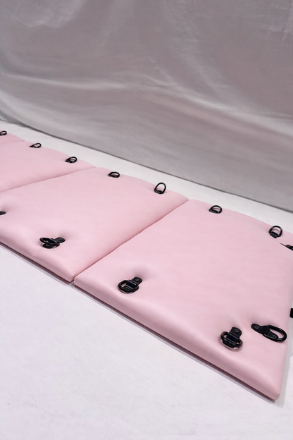 Pink Folding Spanking Bench – Portable Luxury Bondage Bench & Restraint Furniture