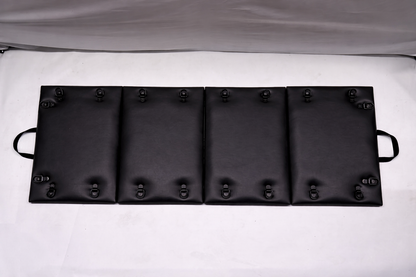 Black Folding Spanking Bench – Portable Luxury Bondage Bench & Restraint Furniture