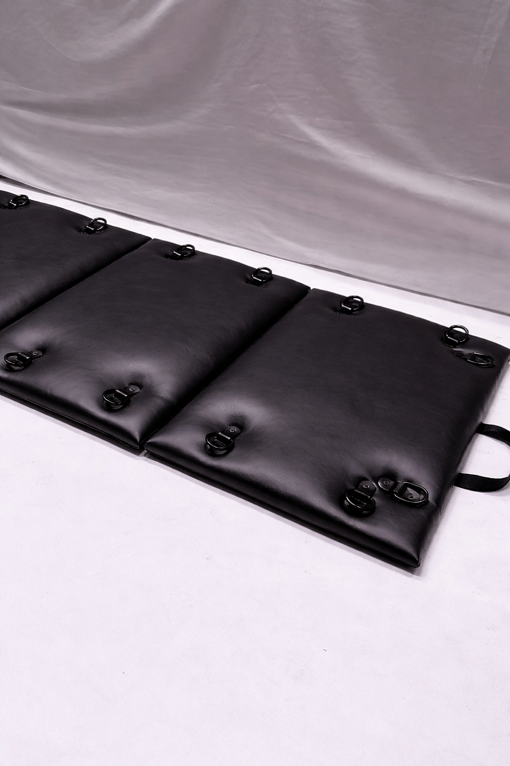 Black Folding Spanking Bench – Portable Luxury Bondage Bench & Restraint Furniture