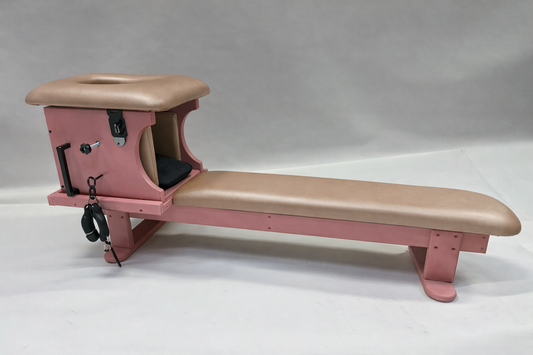 Smotherbox Queening Throne + Bench Set – Luxury BDSM Sensory Control Furniture (Pink/Champagne)