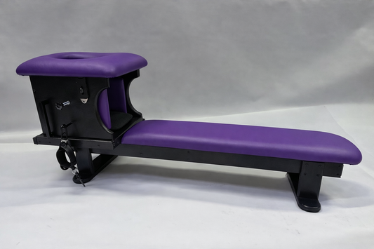 Smotherbox Queening Throne + Bench Set – Luxury BDSM Sensory Control Furniture (Black/Purple)