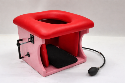 Smotherbox Queening Throne – Luxury Sensory Control BDSM Chair (Pink)