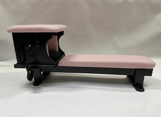Smotherbox Queening Throne + Bench Set – Luxury BDSM Sensory Control Furniture (Black/Pink)