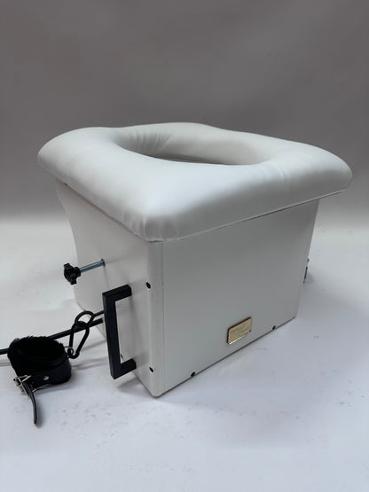 “Premium padded smotherbox for BDSM sensory deprivation play, adjustable size, safe restraint-ready design”