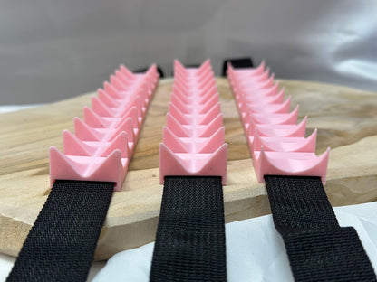 Adjustable cilicium spiked belt with polyester strap and PLA spikes for BDSM discipline play