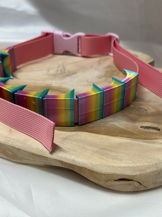 Self-punishment cilicium belt with three intensity levels: hard, brutal, merciless