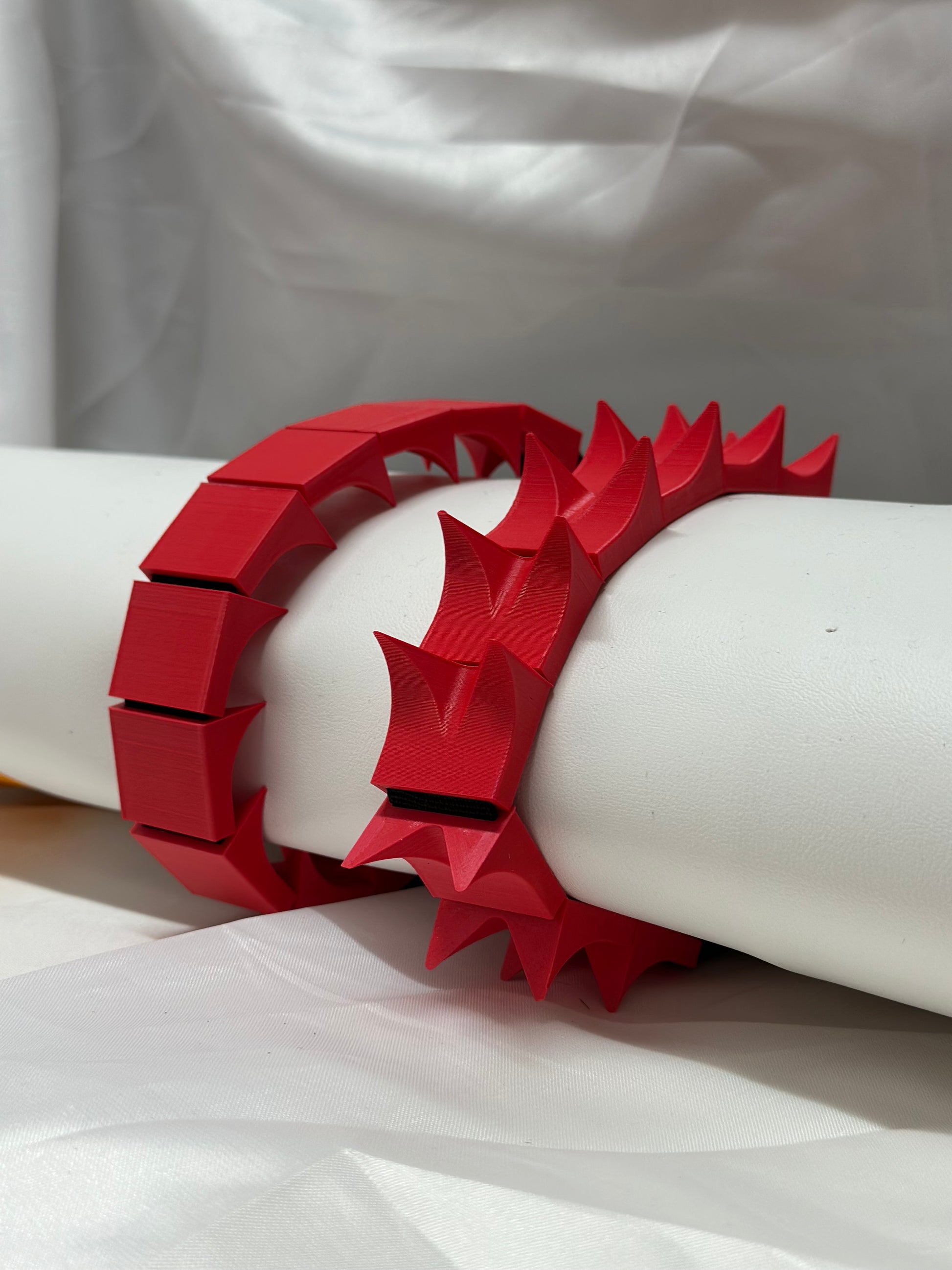 Adjustable cilicium spiked belt with polyester strap and PLA spikes for BDSM discipline play