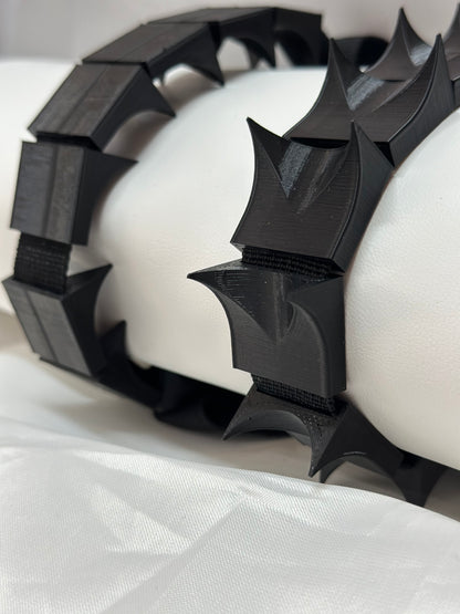 Unique BDSM pain play accessory – adjustable spiked cilicium strap for discipline