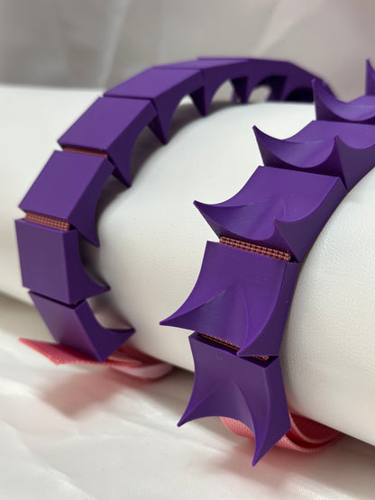 Adjustable cilicium spiked belt with polyester strap and PLA spikes for BDSM discipline play