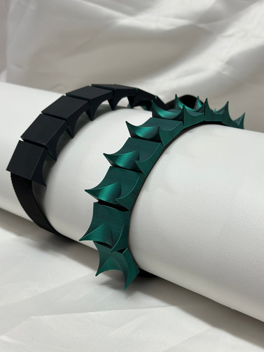 Adjustable cilicium spiked belt with polyester strap and PLA spikes for BDSM discipline play