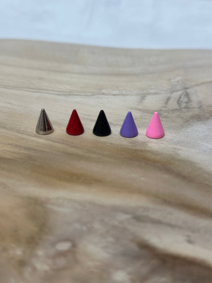 BDSM Breast Bondage Clamps with Spikes – 3D Printed Chest Restraint with Faux Leather Straps (Pair)