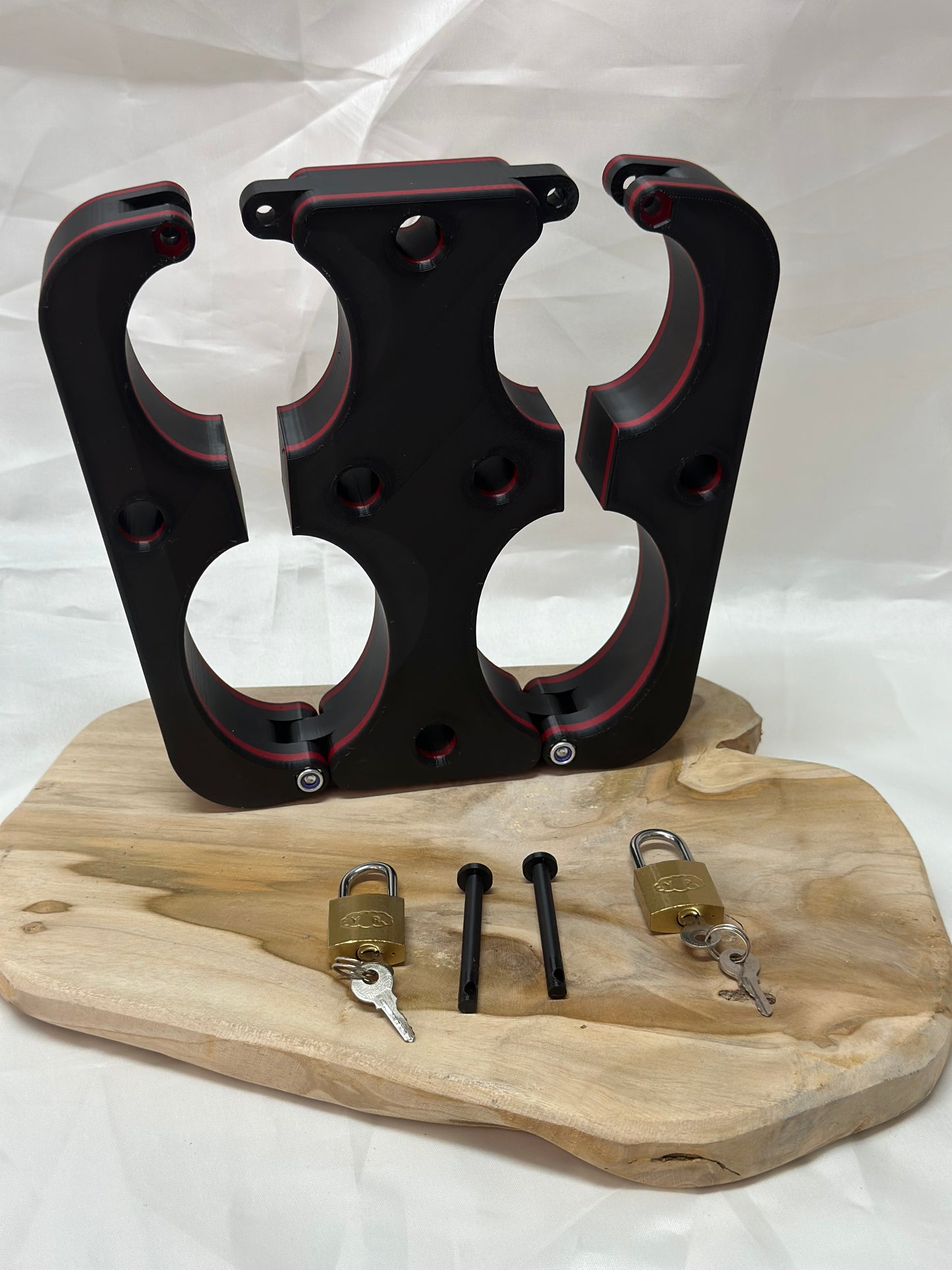 Rigid Wrist & Ankle Stocks – Portable Tickle Stock Restraint with Locking System