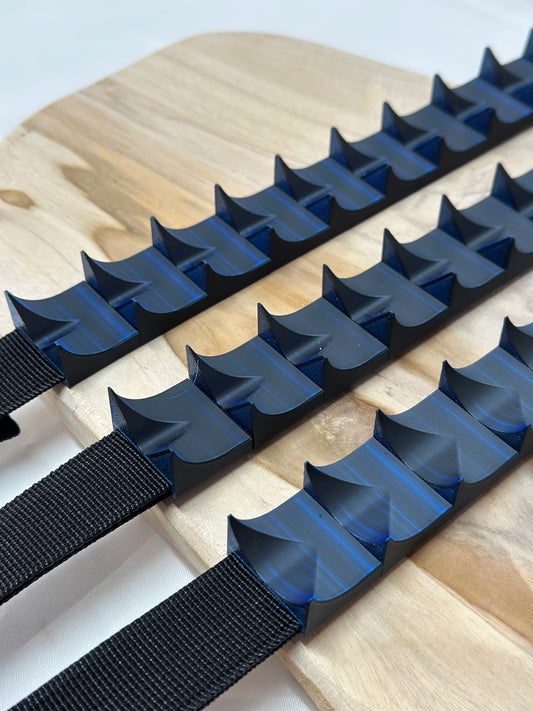 Adjustable cilicium spiked belt with polyester strap and PLA spikes for BDSM discipline play