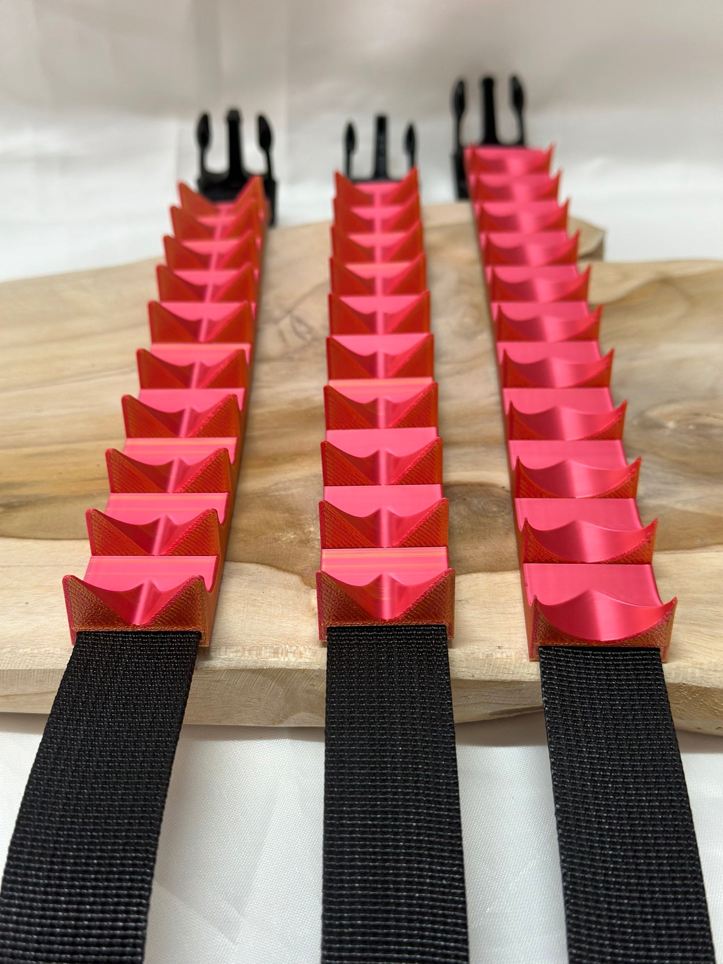Adjustable cilicium spiked belt with polyester strap and PLA spikes for BDSM discipline play