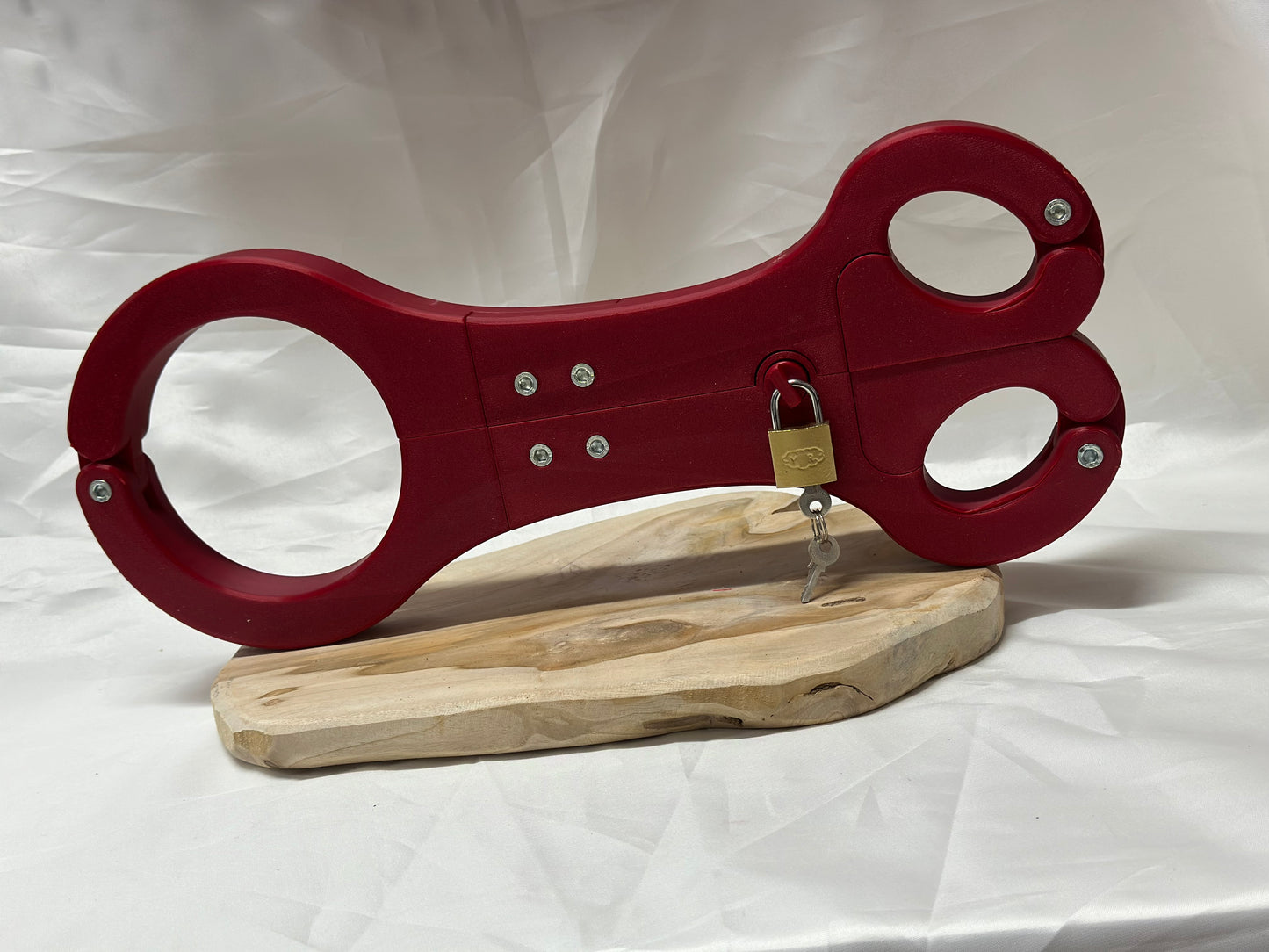 BDSM Rigid Fiddle – Neck & Wrist Pillory Restraint Device for Self-Bondage & Roleplay