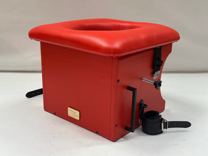 Smotherbox Queening Throne – Luxury Sensory Control BDSM Chair (Red/Red)