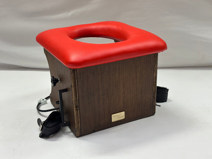 Smotherbox Queening Throne – Adjustable Sensory Control BDSM Chair (Brown/Red)