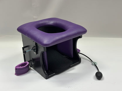 Smotherbox Queening Throne – Luxury Sensory Control BDSM Chair (Black)