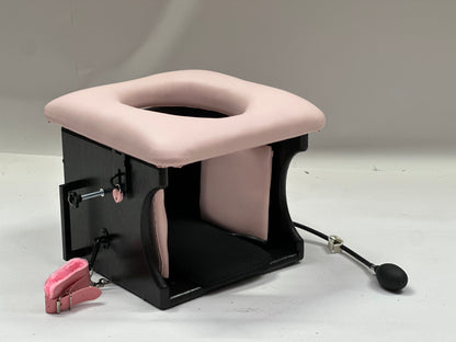 Smotherbox Queening Throne – Luxury Sensory Control BDSM Chair (Black)