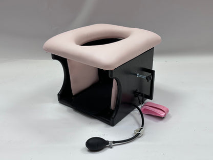 Smotherbox Queening Throne – Adjustable Sensory Control BDSM Chair (Black/Pink)