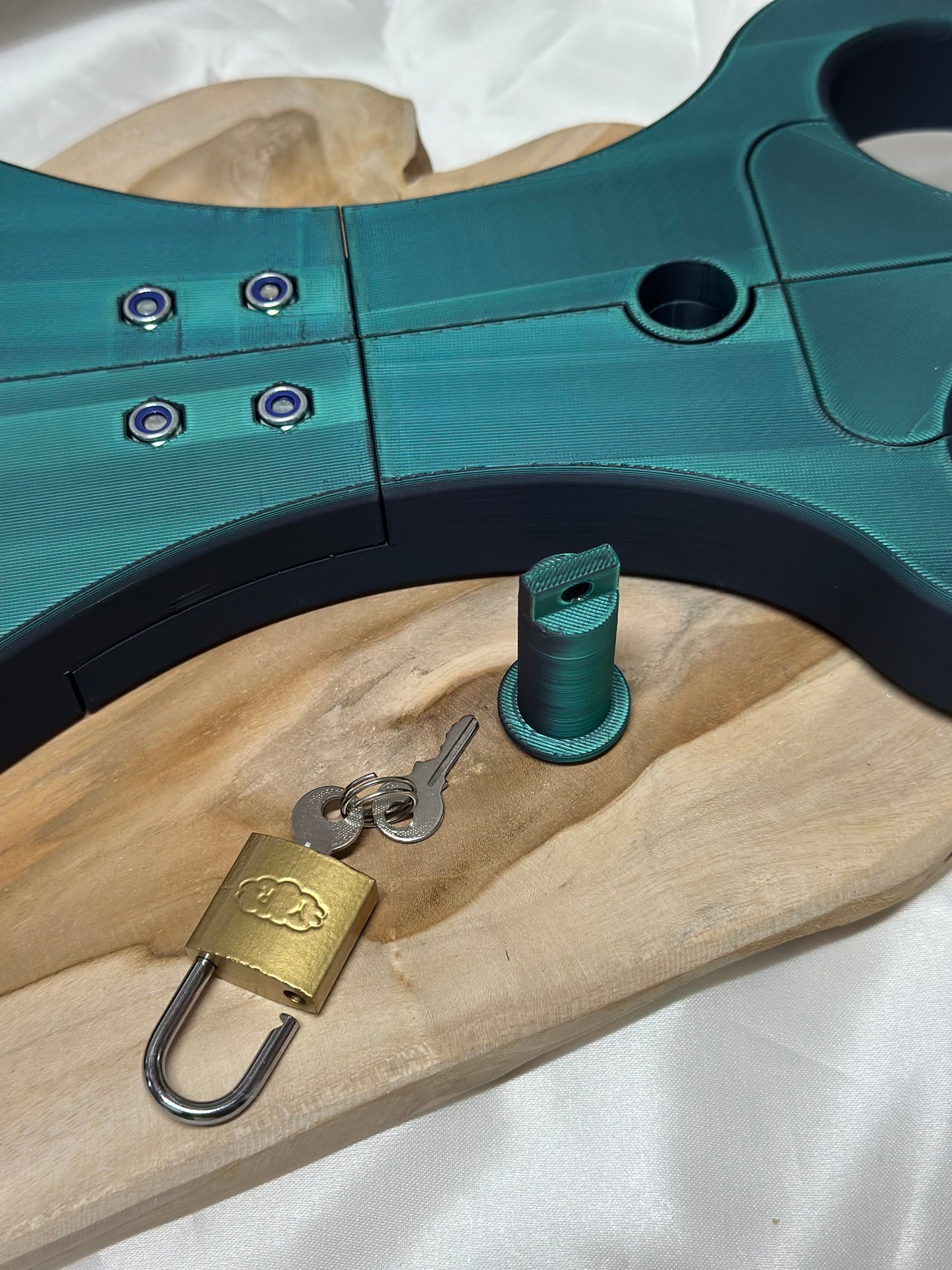 BDSM Rigid Fiddle – Neck & Wrist Pillory Restraint Device for Self-Bondage & Roleplay