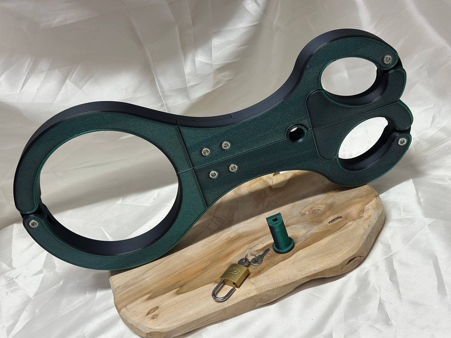 BDSM Rigid Fiddle – Neck & Wrist Pillory Restraint Device for Self-Bondage & Roleplay