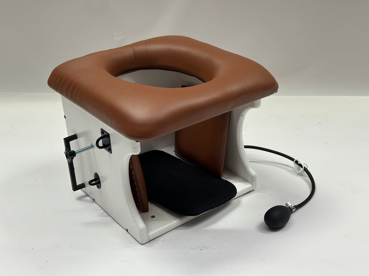 Smotherbox Queening Throne – Luxury Sensory Control BDSM Chair (White)