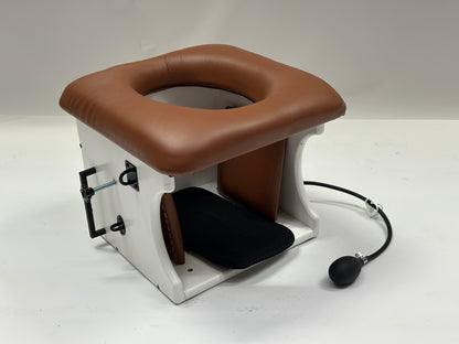 Smotherbox Queening Throne – Luxury Sensory Control BDSM Chair (White)